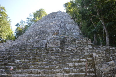 Low angle view of historical building