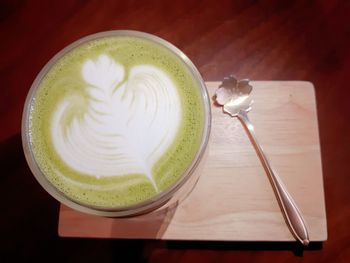 Close-up of coffee on table