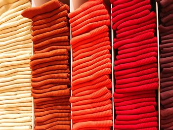 Full frame shot of multi colored market stall