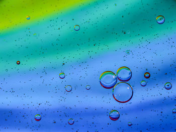 Low angle view of bubbles