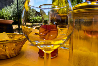 Close-up of drink on table