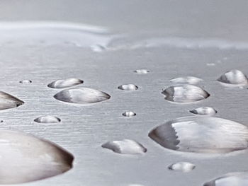 Close-up of water drops on surface