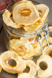 Close-up of dried apple