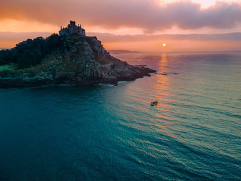 Sunrise at st michael's mount