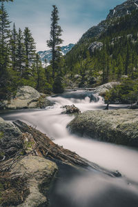 Waterfalls, waterfall, water, colorado, rocky mountain national park.