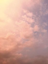 Low angle view of cloudy sky