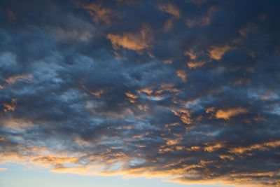 Low angle view of dramatic sky