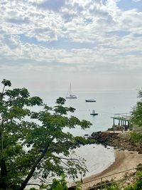 Scenic view of sea against sky