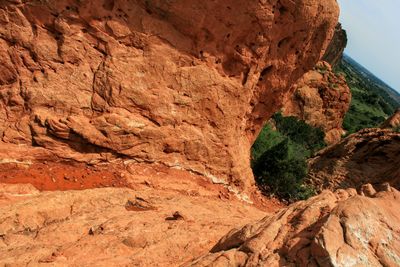 Close-up of rocky mountains