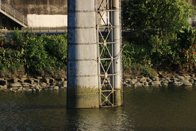 View of bridge over river