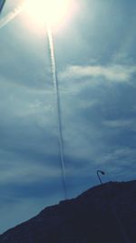 Low angle view of cloudy sky