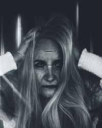 Portrait of young woman