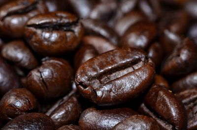Full frame shot of coffee beans