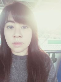 Portrait of young woman