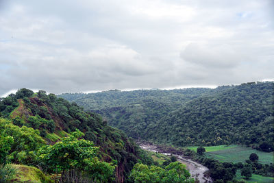 Scenic view of landscape against sky