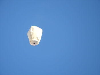 Low angle view of clear blue sky