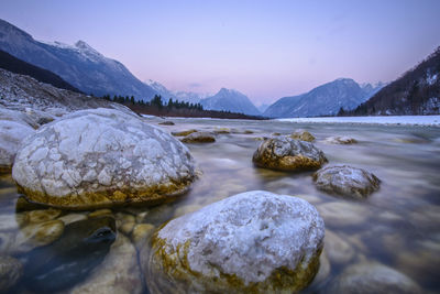 Rocks in sea