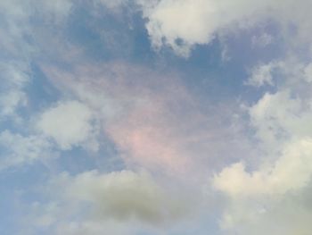 Low angle view of cloudy sky