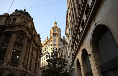 Low angle view of historic building