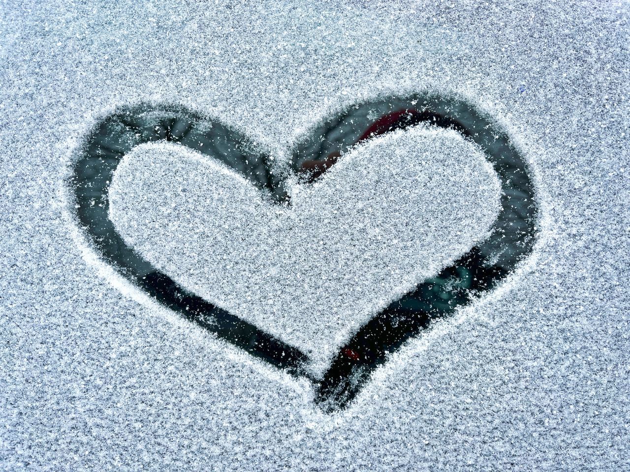 heart shape, love, positive emotion, heart, emotion, font, romance, snow, valentine's day, creativity, number, close-up, white, drawing, shape, text, day, togetherness, circle, winter, high angle view