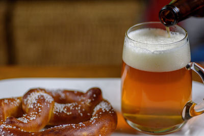 Close-up of drink on table