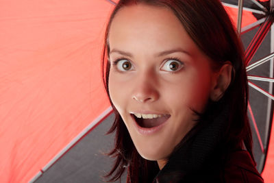 Portrait of smiling young woman