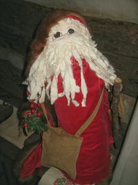 High angle view of christmas decoration