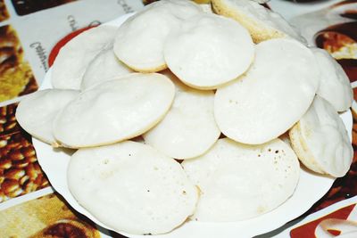 Close-up of bread in plate