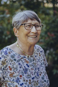 Portrait of a smiling senior woman