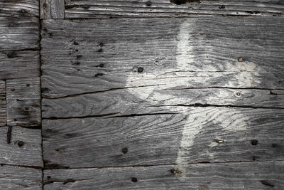 Full frame shot of weathered wooden wall