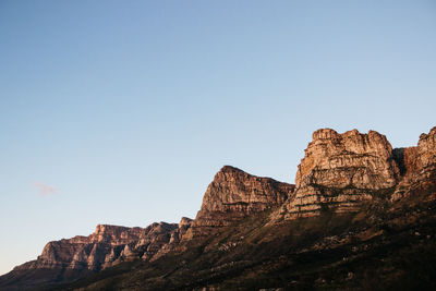 Rock formations against sky