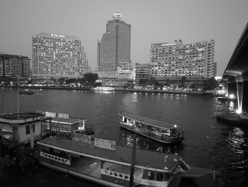 View of city at waterfront