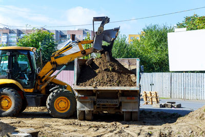 View of construction site