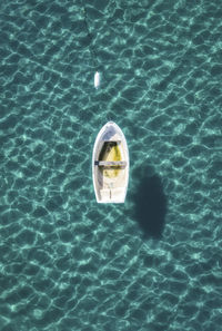 High angle view of sea