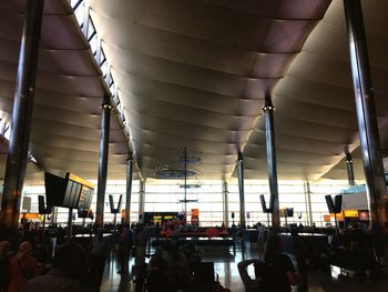 People waiting at airport