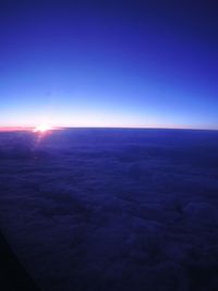 Scenic view of landscape at sunset