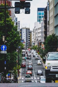 View of city street