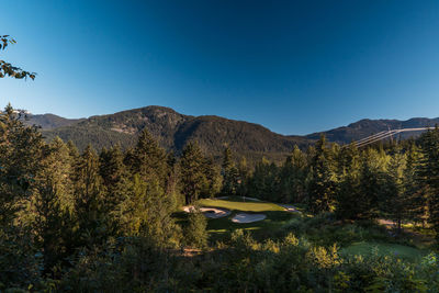 Fairmont whistler golf course, whistler, bc, canada. this photo was taken in july 2022.