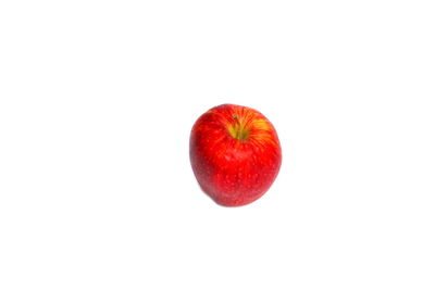 Close-up of apple against white background