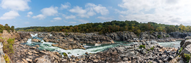 Panoramic view of landscape against sky