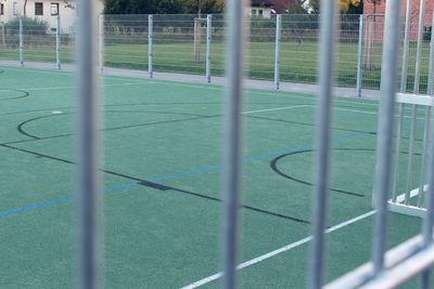 Scenic view of soccer field