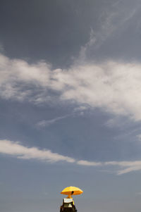 Low angle view of cloudy sky