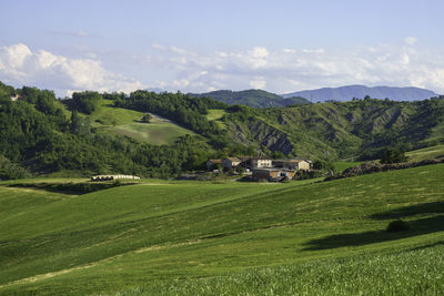 Scenic view of landscape against sky