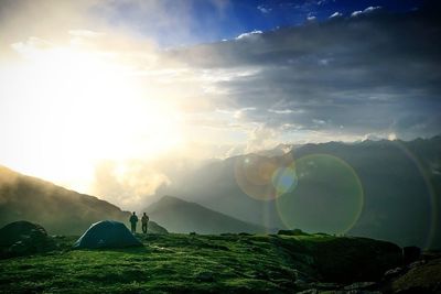 Scenic view of landscape against sky