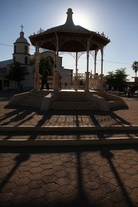 View of temple building against sky