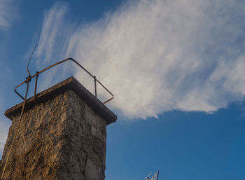 Low angle view of building against sky