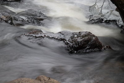 Scenic view of waterfall