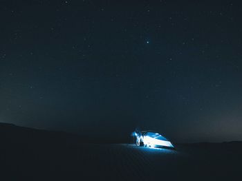 Low angle view of stars in sky