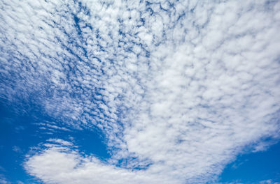 Low angle view of clouds in sky