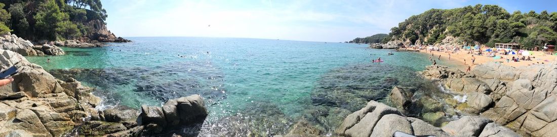 Panoramic view of sea against sky